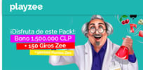 &iexcl;Recibe hasta $1.500.000 y 150 Giros Gratis con el Bono de Playzee!