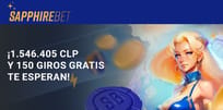 &Uacute;nete a SapphireBet y Reclama tu Bono de Bienvenida de hasta CLP 1.546.405 + 150 Giros Gratis